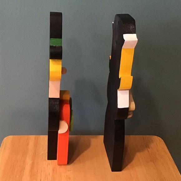 THANKSGIVING PILGRIMS HANDCARVED & HANDPAINTED - Picture 5 of 7